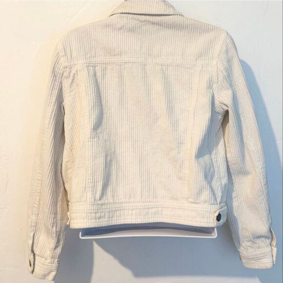 1 Sunset Lane Women's Cream Corduroy Button-Up Jacket Size Small - Picture 6 of 8